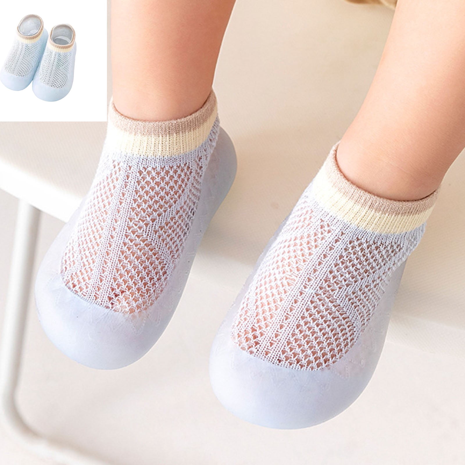 Sock Shoes with Soft Rubber Soles Sneakers First Slippers Boys Baby ...