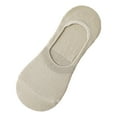 thumbnail image 1 of Sock Slippers Women's Combed Cotton Socks Summer Solid Color U Shaped Silicone Anti Slip Socks, 1 of 4