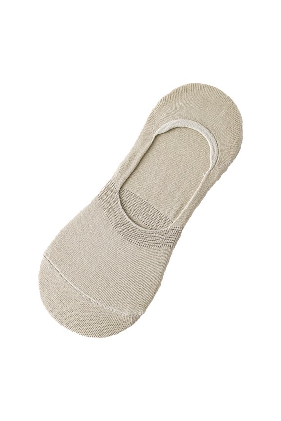 Sock Slippers Women's Combed Cotton Socks Summer Solid Color U Shaped Silicone Anti Slip Socks