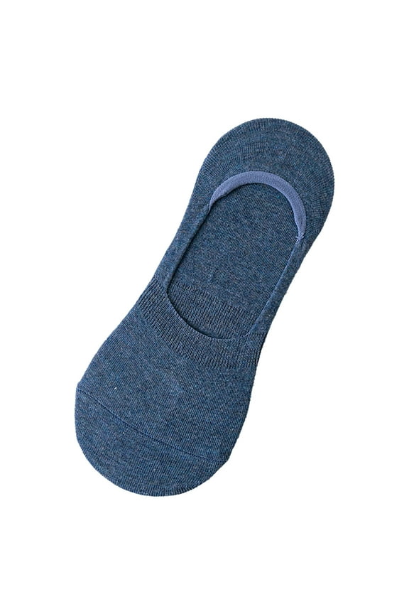 Sock Slippers Women's Combed Cotton Socks Summer Solid Color U Shaped Silicone Anti Slip Socks