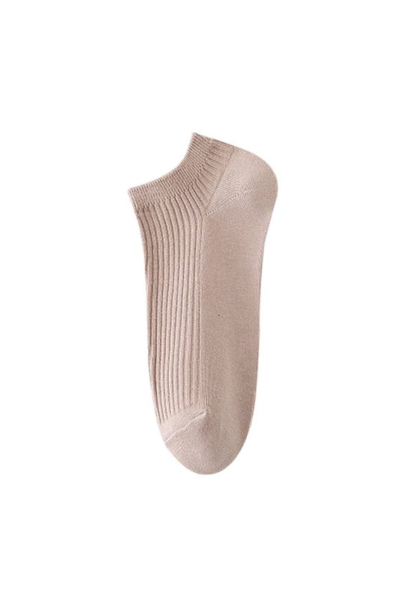 Sock Slippers for Everyday Comfort Lightweight Breathable Slippers with Pull Tab Non Sole for All Seasons – Easy Indoor Wear Cozy Home, Khaki