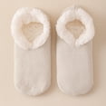 thumbnail image 1 of Sock Slippers for Home Leisure Lined Indoor Footwear with Non- Grip and Cozy Floor Socks for Warm Comfort, Light Gray, 1 of 5