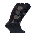 thumbnail image 1 of Sock Snob - 3 Pairs Mens Extra Long Knee High Argyle Lambs Wool Dress Socks, 1 of 2