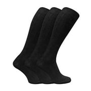 Sock Snob - 3 Pairs Mens Long Knee High Length 100% Cotton Socks