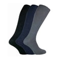 thumbnail image 1 of Sock Snob - 3 Pairs Mens Long Knee High Length 100% Cotton Socks, 1 of 2