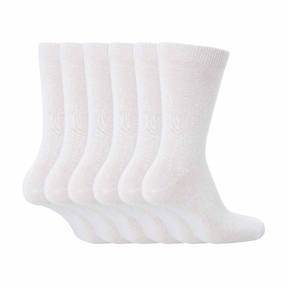 Sock Snob - 6 Multipack Childrens Plain School Socks | Boys & Girls | 3 Sizes | Cotton Rich Socks
