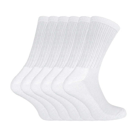 Sock Snob - 6 Pack Bamboo Organic Cotton Running Sport Socks for Men & Ladies