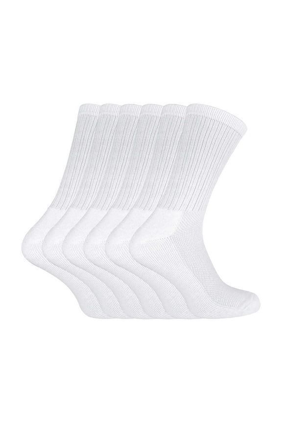 - 6 Pack Bamboo Organic Cotton Running Sport Socks for Men & Ladies