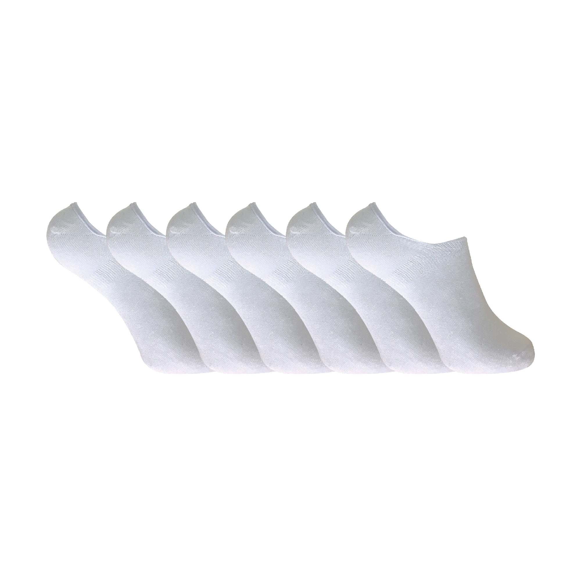 Sock Snob - 6 Pack Ladies Breathable Anti Sweat Bamboo Liner Ankle Socks with Grips