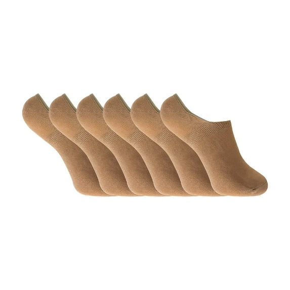 Sock Snob - 6 Pack Ladies Breathable Anti Sweat Bamboo Liner Ankle Socks with Grips