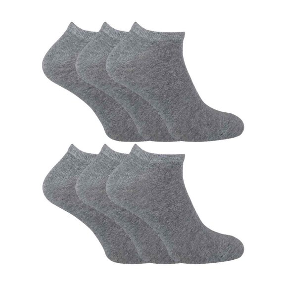 Sock Snob - 6 Pack Mens Cotton Low Cut Quarter Gym / Trainer Socks