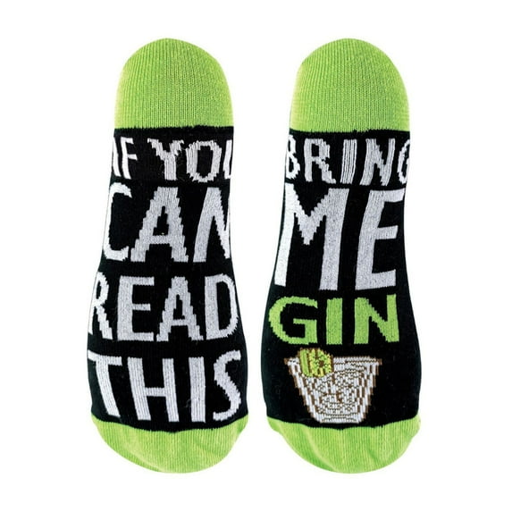 Sock Snob - If You Can Read This Socks Bring Me - Wine Beer Gin Tea Coffee Pizza