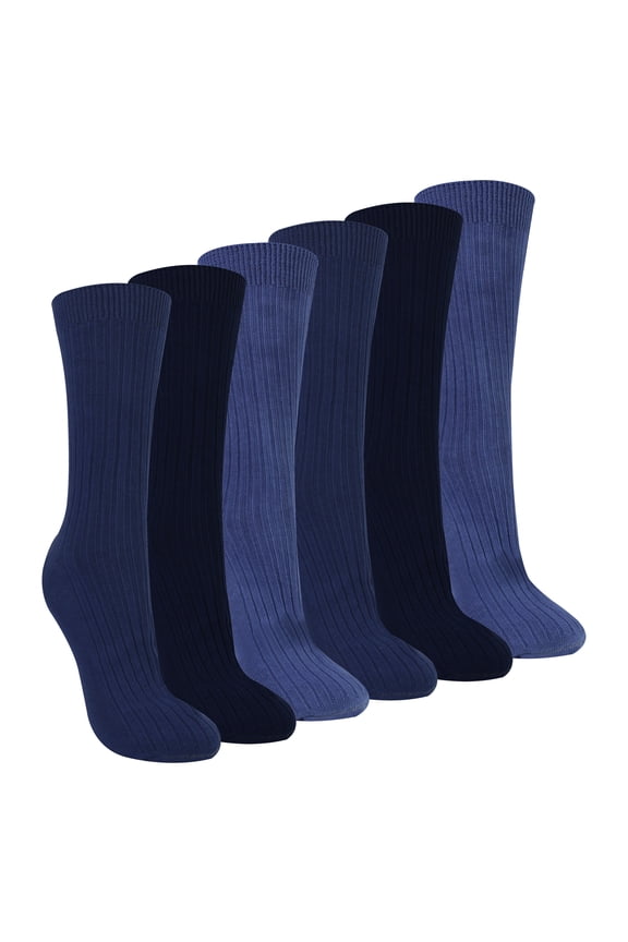 - Ladies 6 Pack 100% Cotton Socks