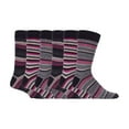 thumbnail image 1 of Sock Snob - Mens 6 Pack Colourful Striped Patterned Dress Cotton Socks In 7 Styles, 1 of 2