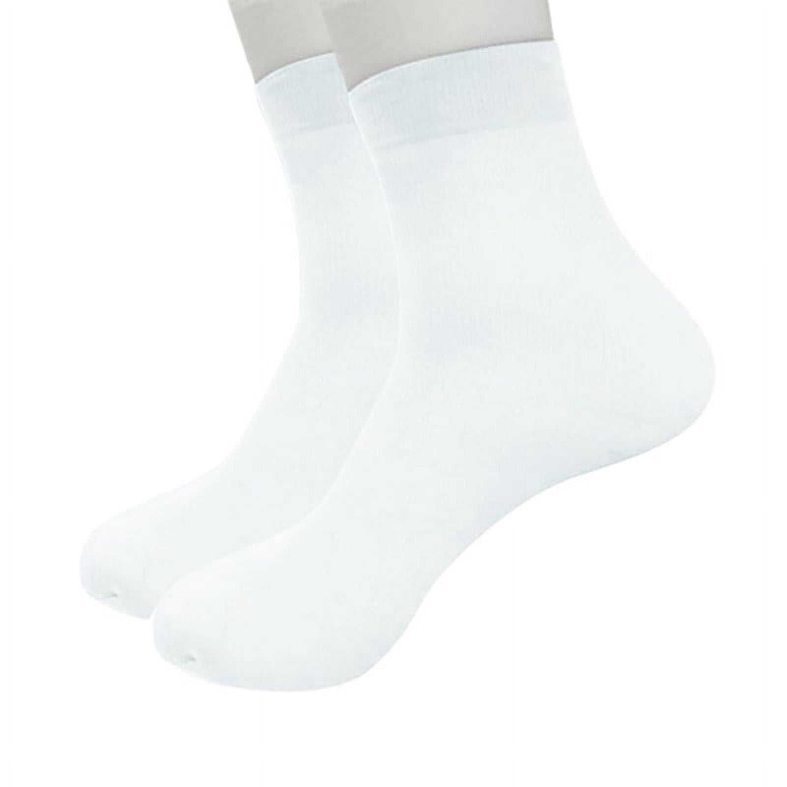 Sock Sock On Clearance Under $5, Baberdicy 1 Pairs Bamboo Fiber Ultra-Thin Elastic Silky Short Silk Stockings Men Sockswhiteone Size