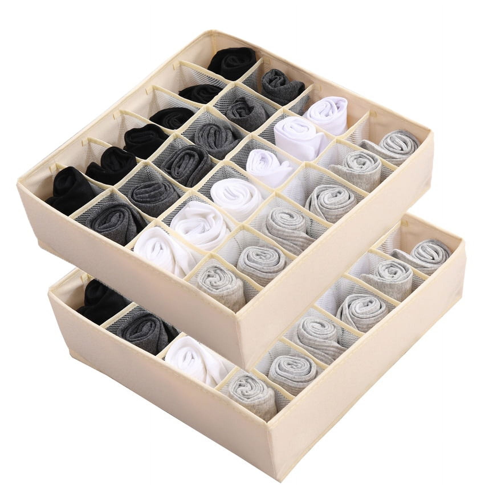 Sock Underwear Organizer Dividers, Drawer Organizers, Fabric Foldable