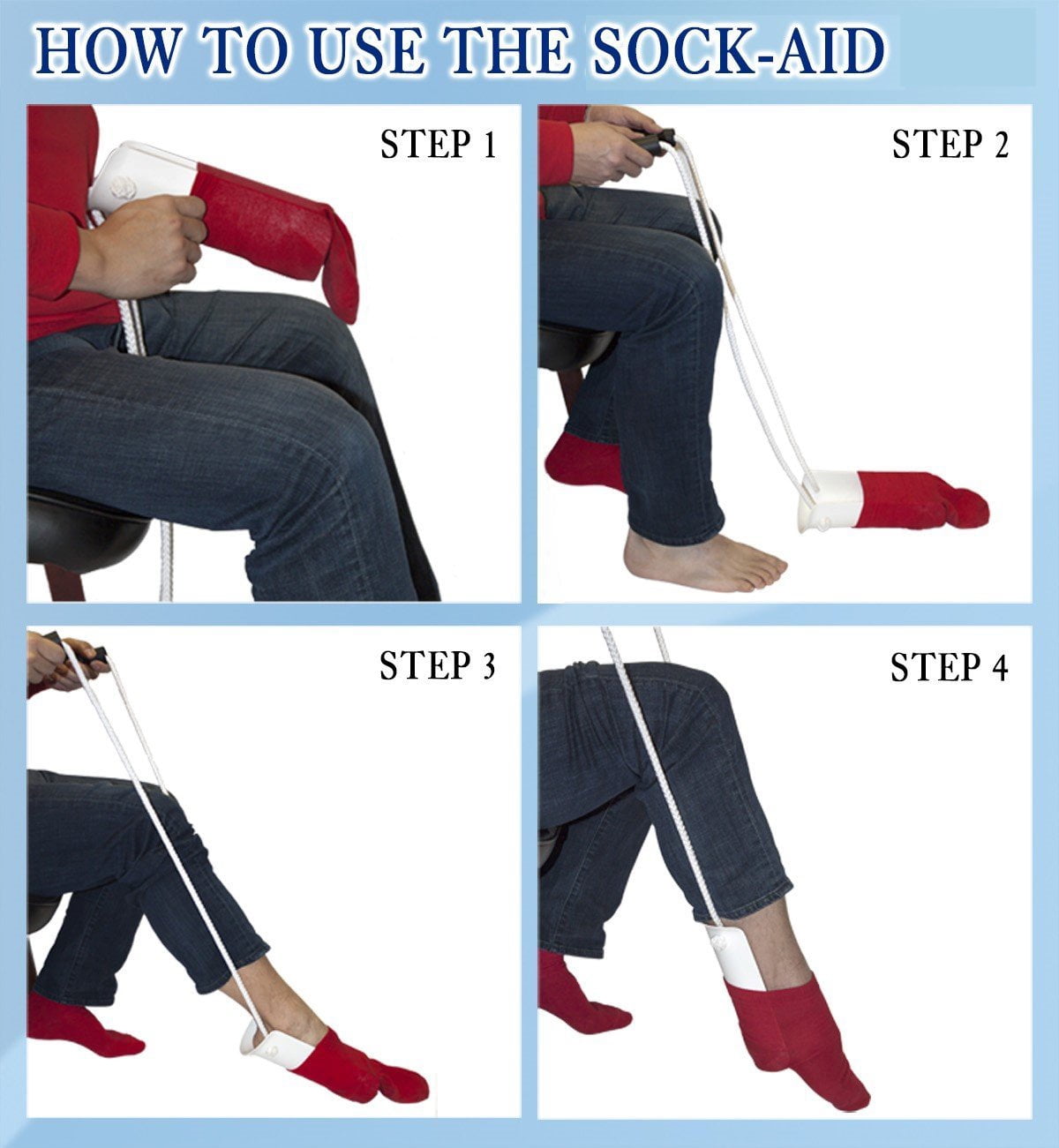 Sock aide device for seniors & Sock Helper Aide Toolelderly aids for ...