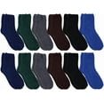 thumbnail image 1 of SockBin Men's Fuzzy Socks, Assorted, 10-13 (6-Pack), 1 of 7