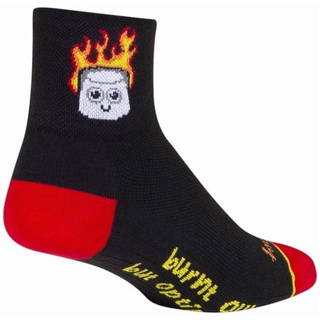 SockGuy Classic Burnt Out Socks - 3", Small/Medium