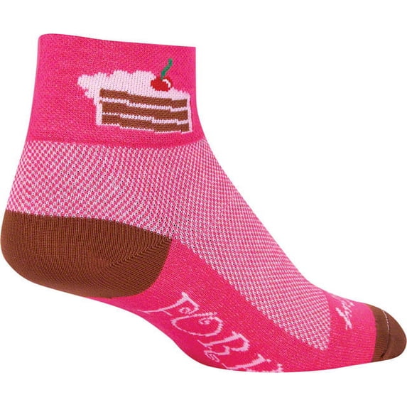 SockGuy Classic Cake Women's Sock Pink SM/MD