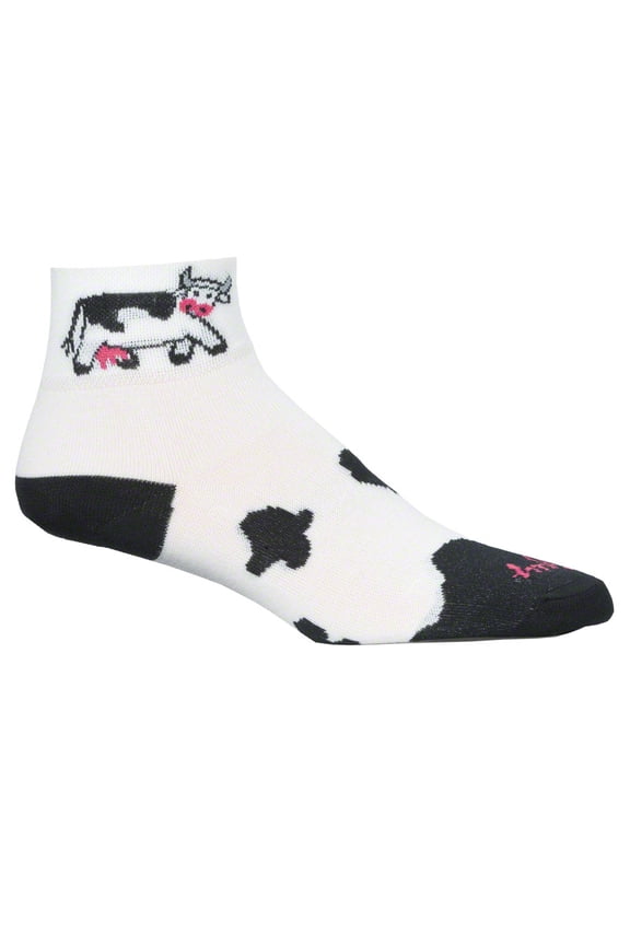 Classic Cow Women's Sock White SM/MD