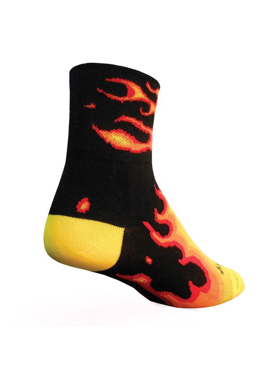 Classic 3in Fireball Black Cycling/Running Socks