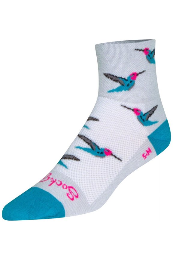 Classic Humming Socks - 3 inch, White, Large/X-Large