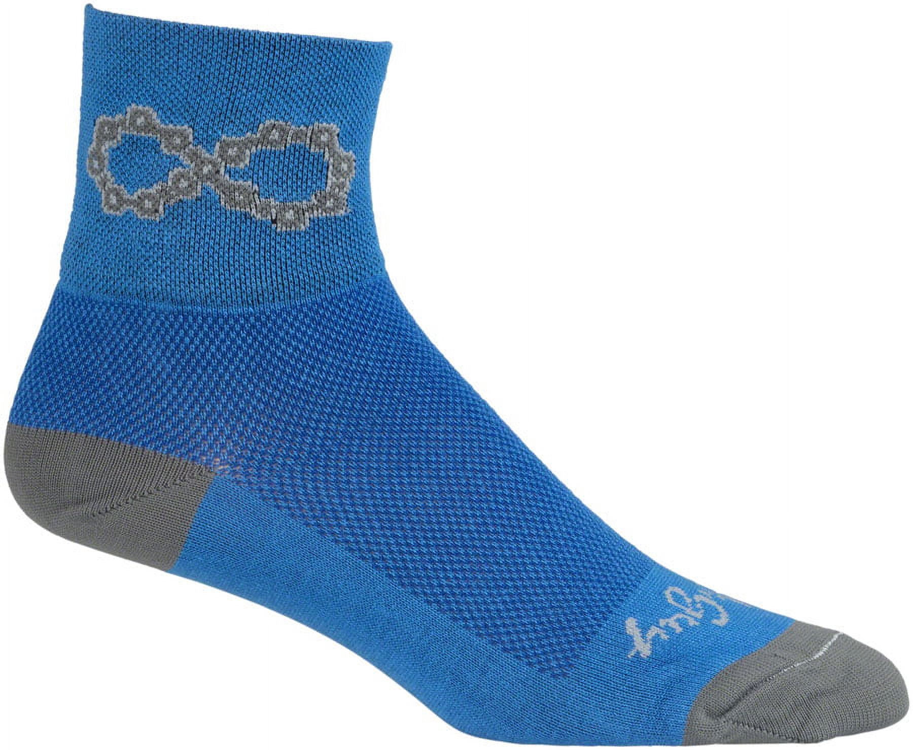 SockGuy Classic Infinite Socks 3 inch Blue Small Medium Unisex ...