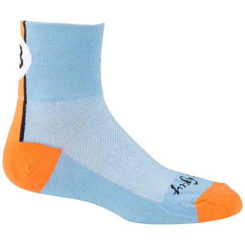 SockGuy Classic Lucky 13 Sock: Blue SM/MD
