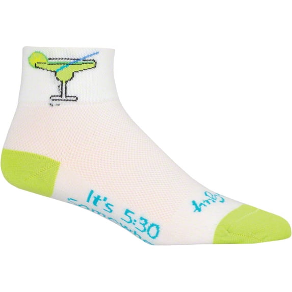 SockGuy Classic Margarita Women's Sock: White SM/MD