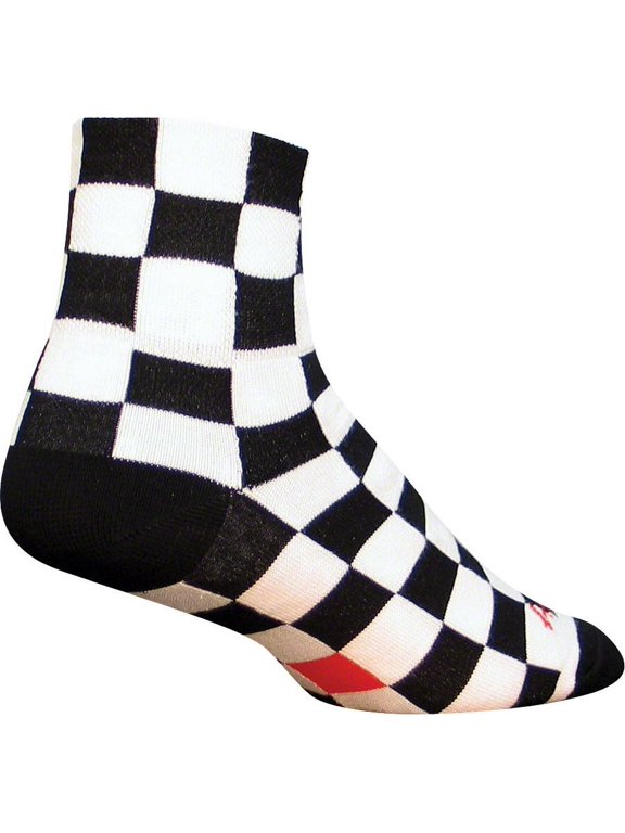 Classic Ridgemont Sock Black/White Checker LG/XL