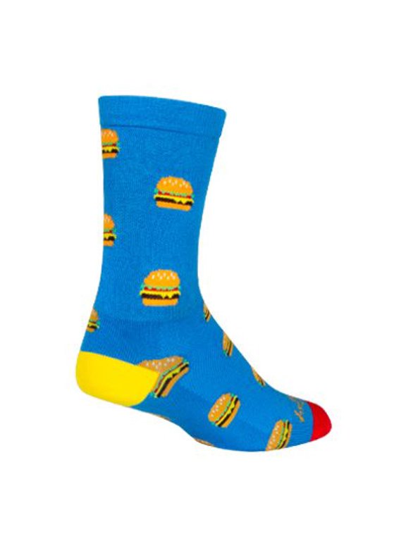 Crew Burgers Socks - 6", Large/X-Large