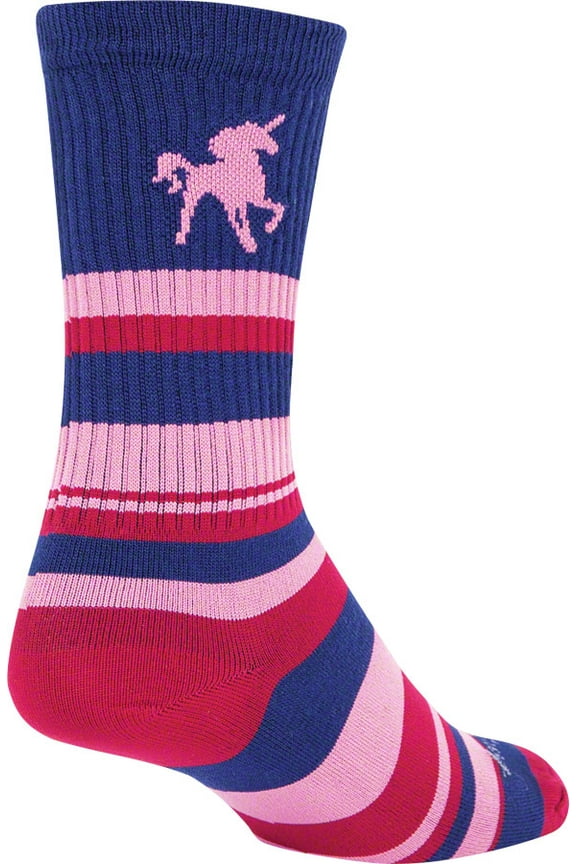 Crew Pink Unicorn Sock: Pink SM/MD