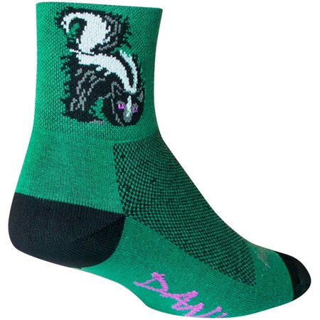 SockGuy Dank Classic Socks - 3 inch, Green/Multi, Large/X-Large