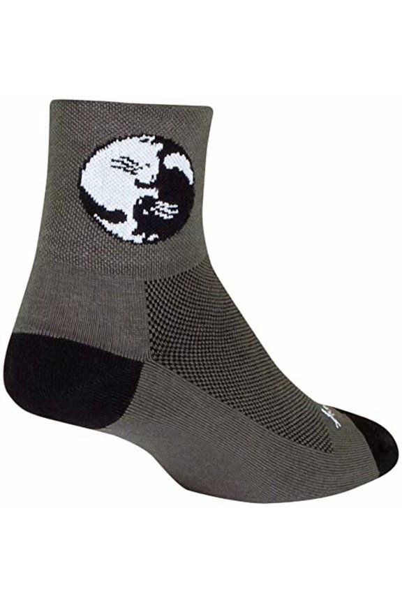 Harmony Classic Socks - 3 inch, Gray/Black, Small/Medium