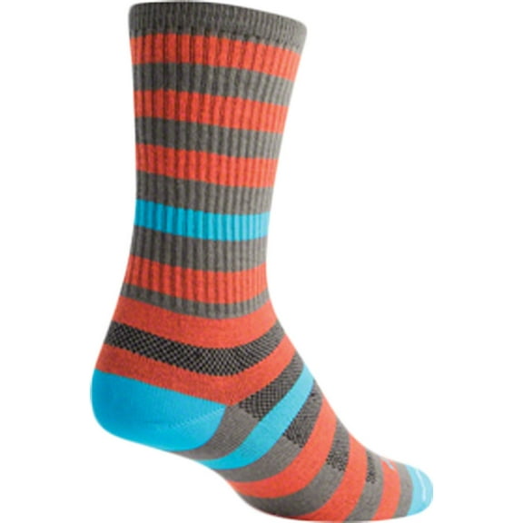 SockGuy Metro Sock: Orange/Gray SM/MD