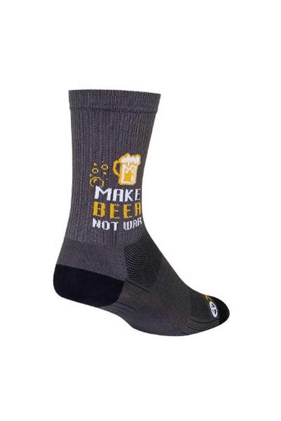 SGX 6in Beer Not War Performance Cycling/Running Socks (BeerNotWar - S/M)