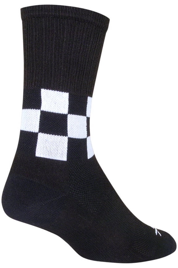 SockGuy SGX 6in Speedway Performance Cycling/Running Socks (Speedway - L/XL)