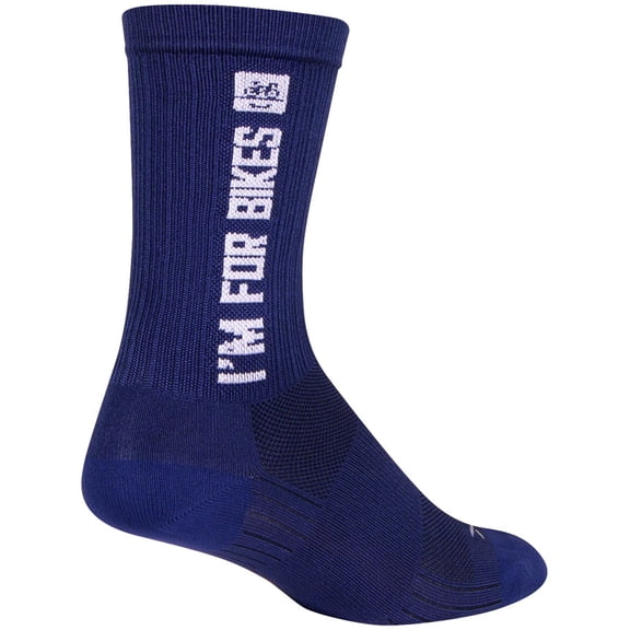 SockGuy SGX People For Bikes Socks - 7", Large/X-Large