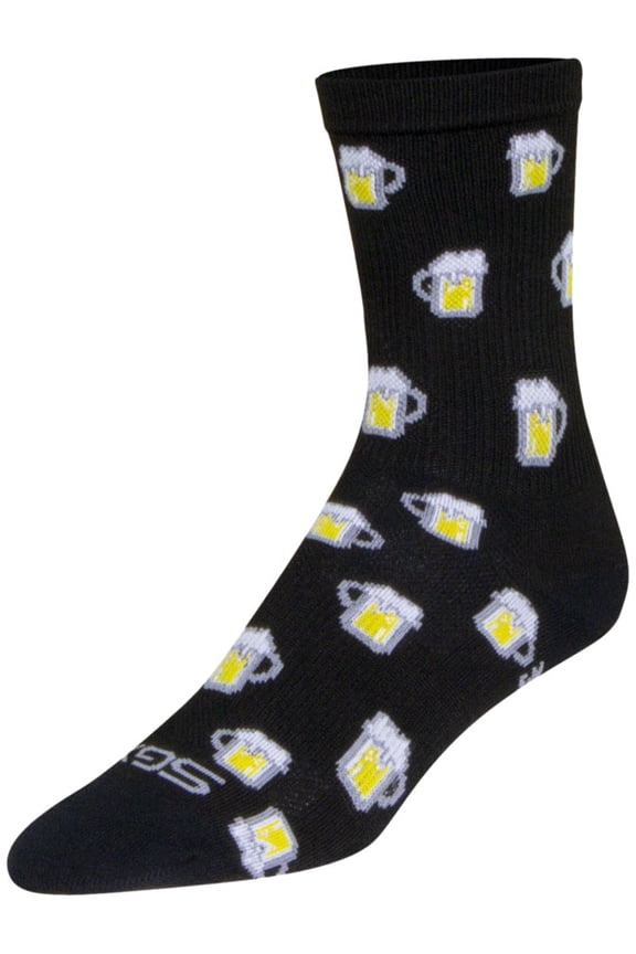 SGX Pints Socks - 6", Black, Large/X-Large