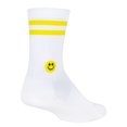 thumbnail image 1 of SockGuy SGX Smiley Socks - 6 inch, White/Yellow, Large/X-Large, 1 of 4