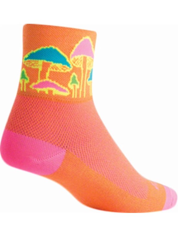 Trippin Sock Orange LG/XL 3-4" Cuff Height Synthetic Warm Weather Sock