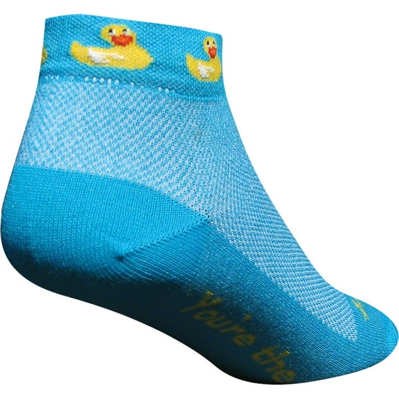 SockGuy Classic Rubber Ducky Women's Sock: Blue SM/MD