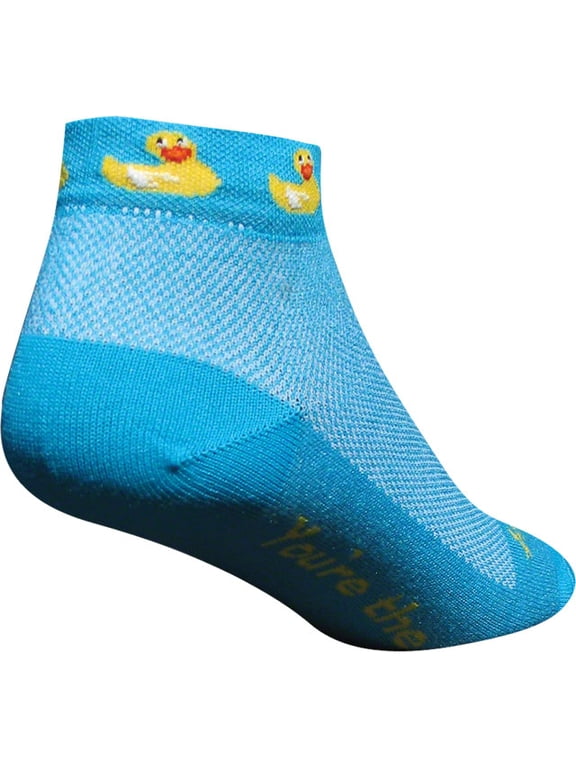 Classic Rubber Ducky Women's Sock: Blue SM/MD