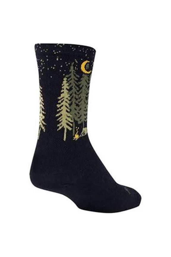 Wool Camper Sock: Black LG/XL