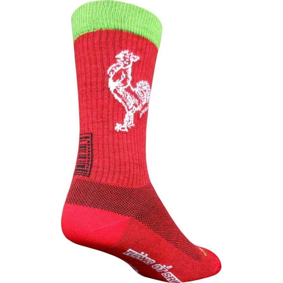 SockGuy Wool Sriracha Sock Red SM/MD