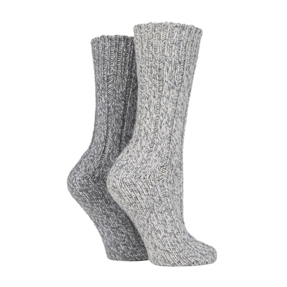 SockShop - 2 Pairs Mens & Ladies Thick Heavy Winter Warm Wool Hiking Boot Socks