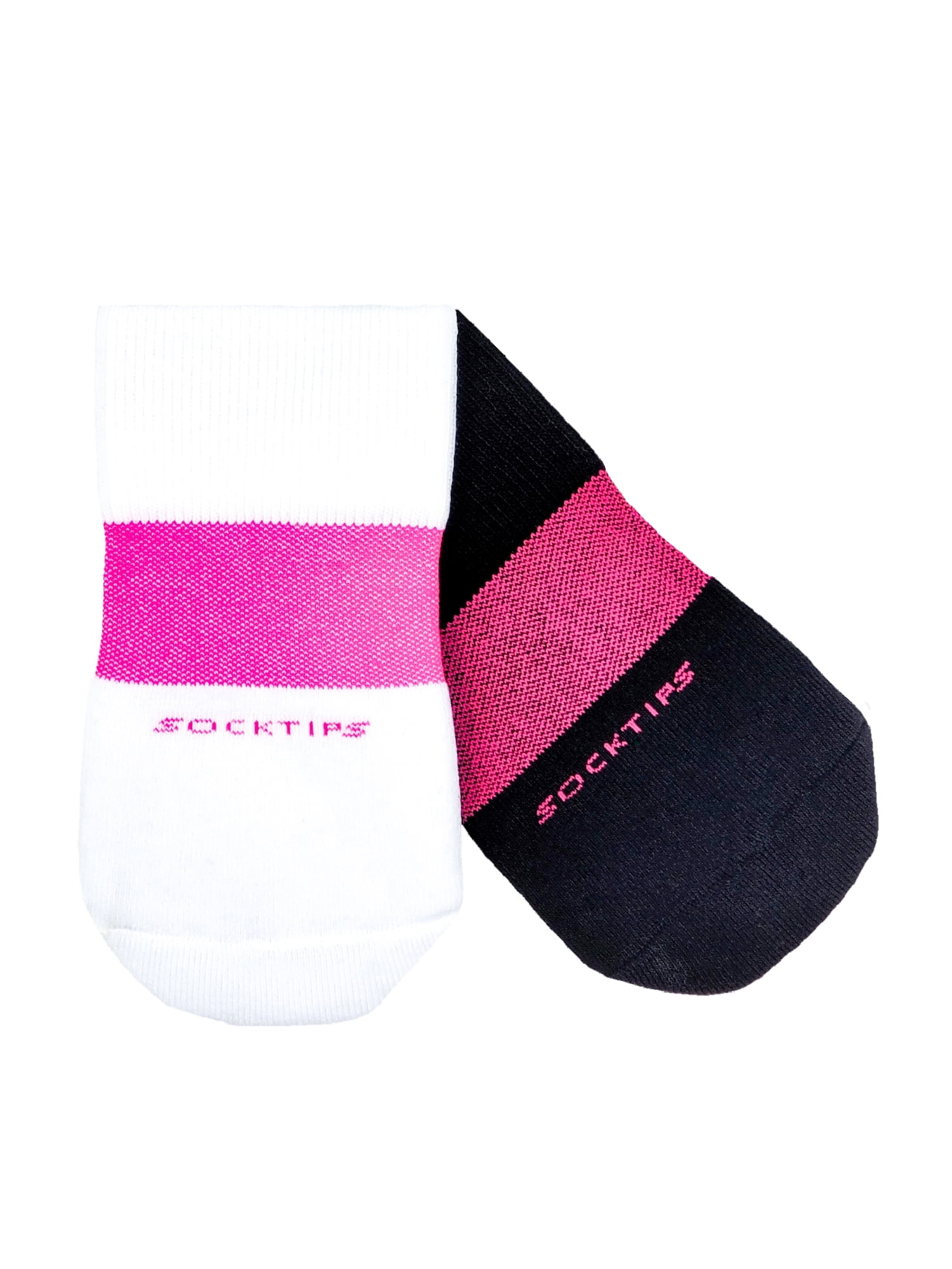 SockTips Women's and Men's Ultimate Half Sock, 2 Pack