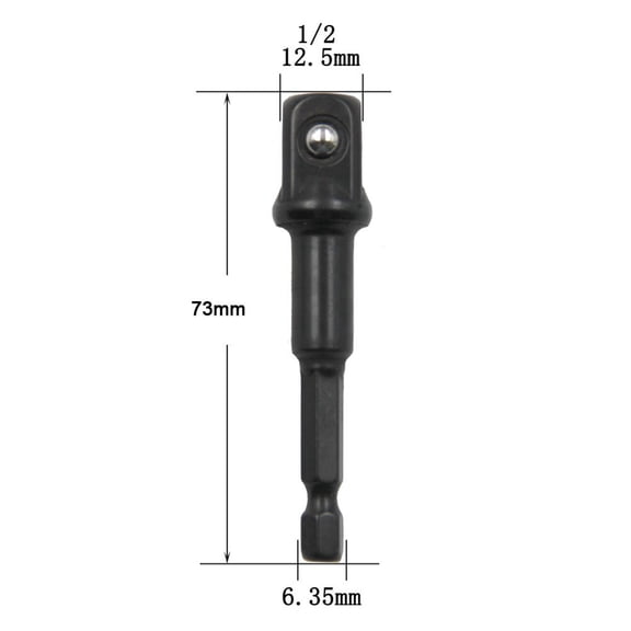 Socket Adapter 3/8 1/2In Nut Driver Sockets For Screwdriver Driver