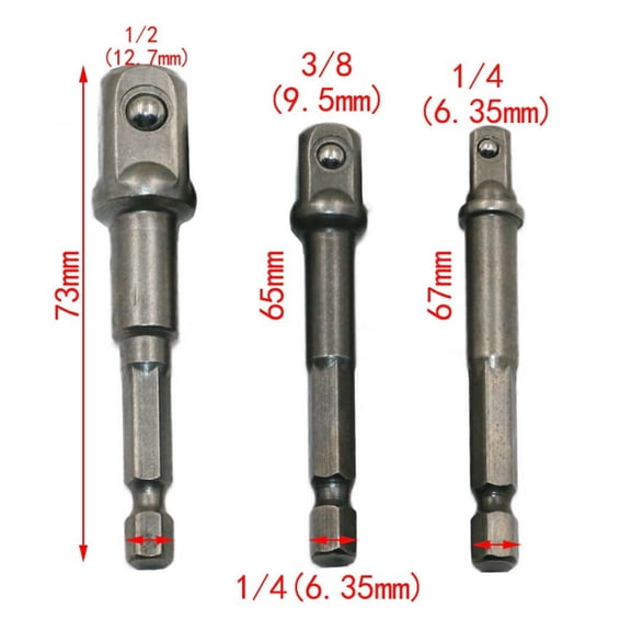 Socket Adapter,3/8 Inch 1/2 Bit 1/4 Inch Hand Tools Driver Adapters Tools Driver Socket Set Driver Inch 1/2 Inch Adapter Set Driver Socket Adapter Inch Hand 1/2 Inch 8 Pcs